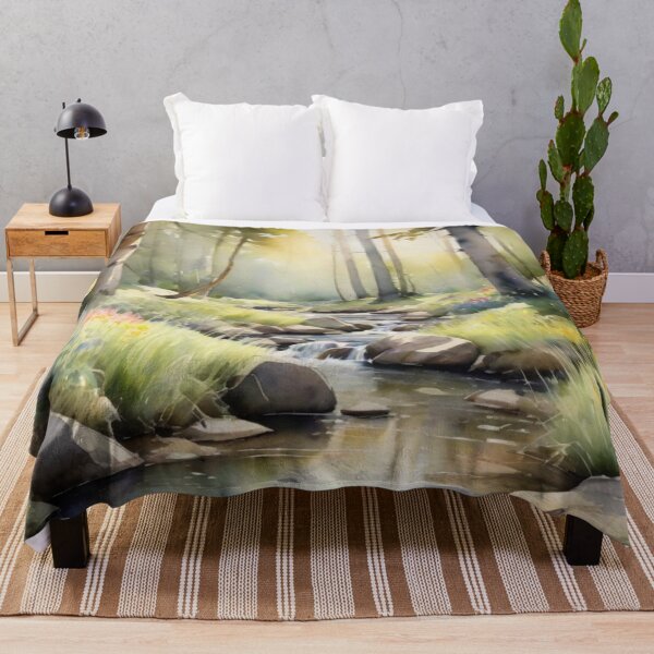 Item preview, Enchanted Forest Stream designed and sold by Prachodayat Artworks.
