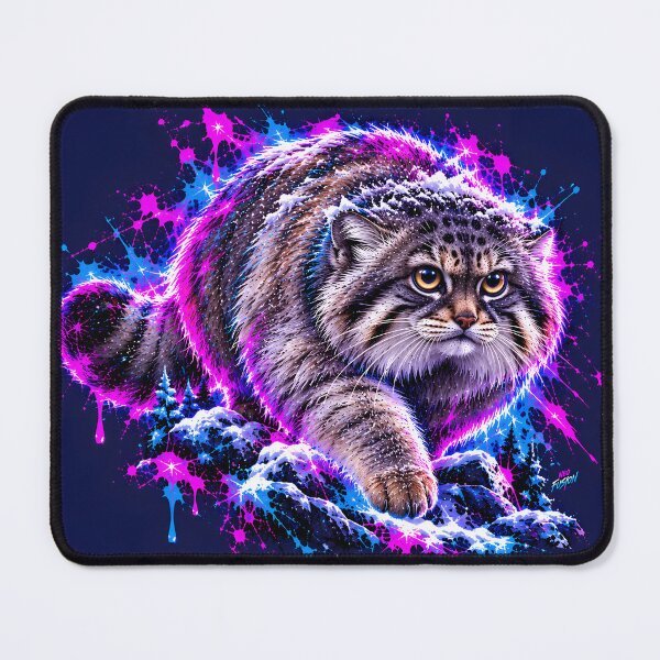 Item preview, Fluffy Pallas Cat Prowling Through Snow designed and sold by srangiem-cc.