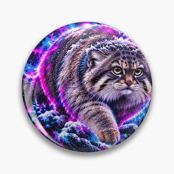 Item preview, Fluffy Pallas Cat Prowling Through Snow designed and sold by srangiem-cc.