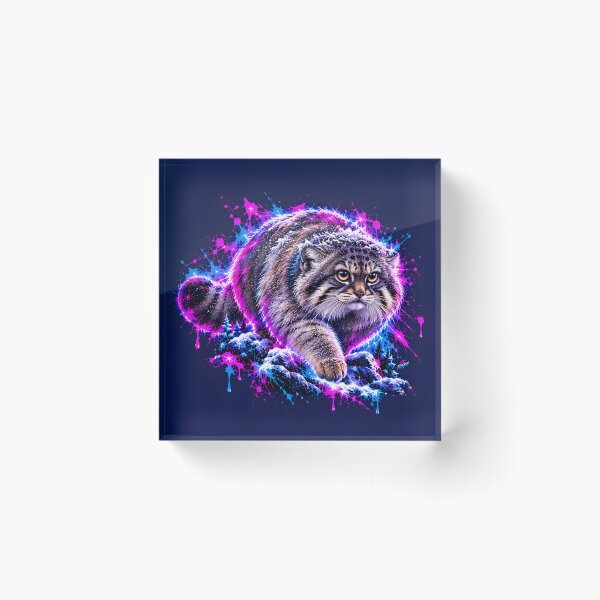 Item preview, Fluffy Pallas Cat Prowling Through Snow designed and sold by srangiem-cc.