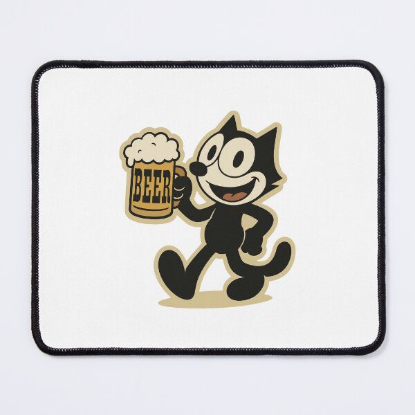 Item preview, Vintage Cat Raising a Beer Mug designed and sold by RUPINCDONALD.