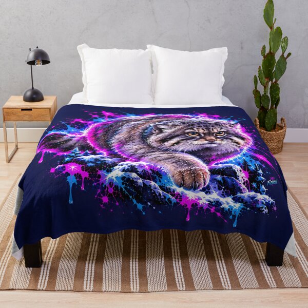 Item preview, Fluffy Pallas Cat Prowling Through Snow designed and sold by srangiem-cc.