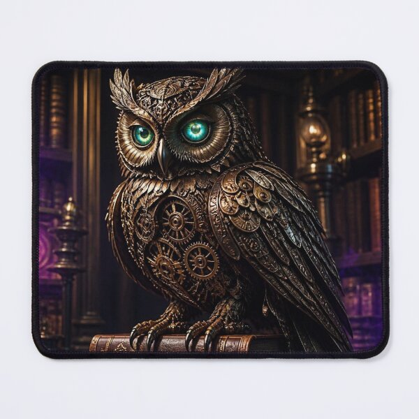 Item preview, The Brass Sentinel - Steampunk Mechanical Owl designed and sold by LazyDayzCo.
