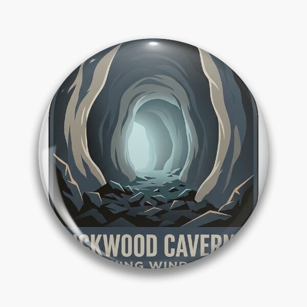Item preview, Rickwood Caverns Blowing Wind Cave Alabama Sticker designed and sold by DetourDgn.