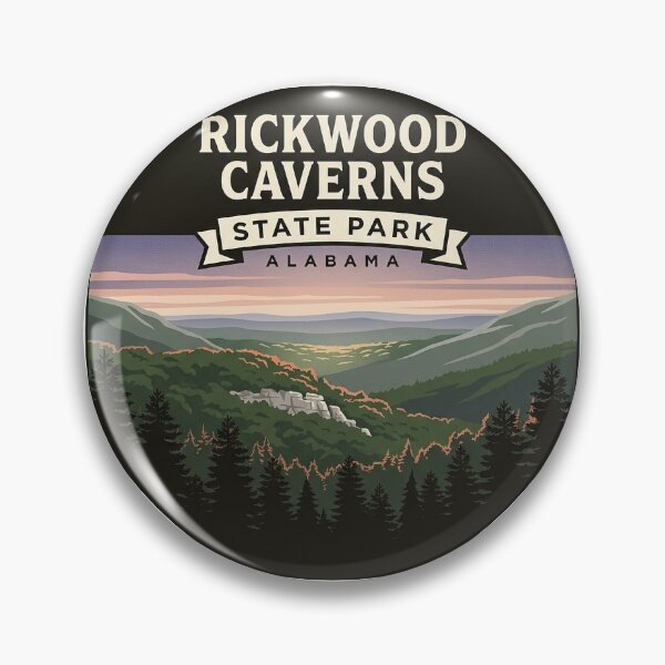 Item preview, Rickwood Caverns State Park Ridge View Alabama Sticker designed and sold by DetourDgn.