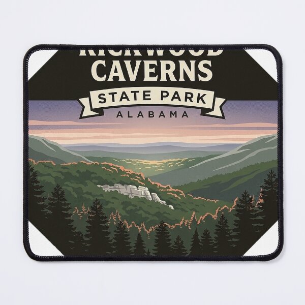 Item preview, Rickwood Caverns State Park Ridge View Alabama Sticker designed and sold by DetourDgn.