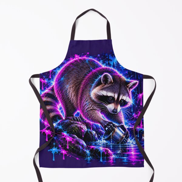 Item preview, Mischievous Raccoon Washing Object in Stream designed and sold by srangiem-cc.