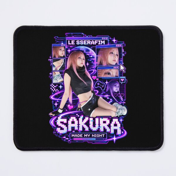 Item preview, Sakura LE SSERAFIM Made My Night Cyber Futuristic Merch designed and sold by Valereekmerch.