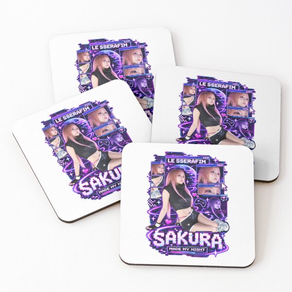 Item preview, Sakura LE SSERAFIM Made My Night Cyber Futuristic Merch designed and sold by Valereekmerch.