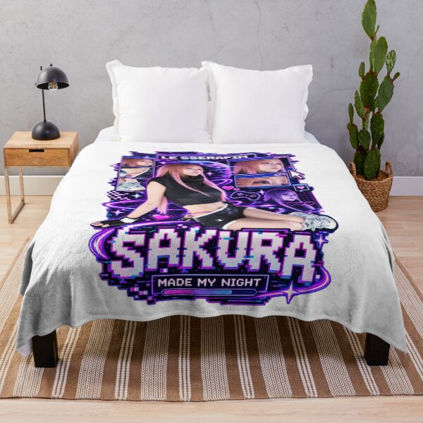 Item preview, Sakura LE SSERAFIM Made My Night Cyber Futuristic Merch designed and sold by Valereekmerch.