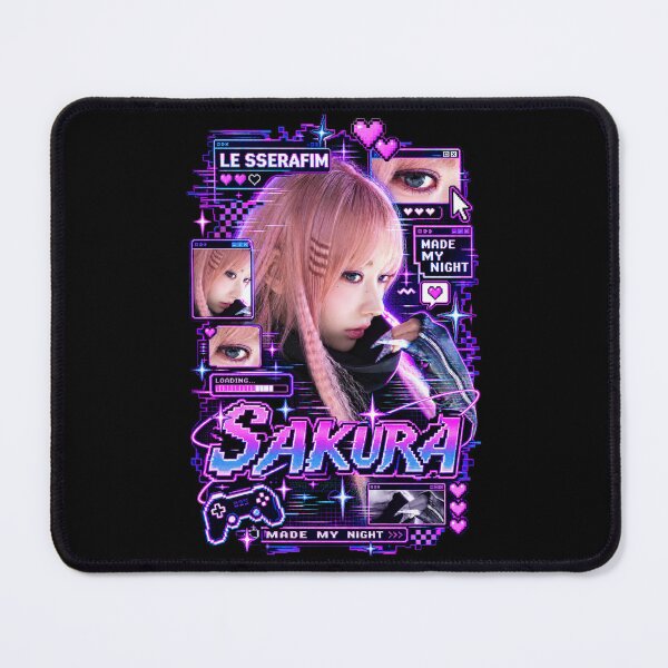 Item preview, LE SSERAFIM Sakura Made My Night Digital Cyberpunk Goods designed and sold by Valereekmerch.