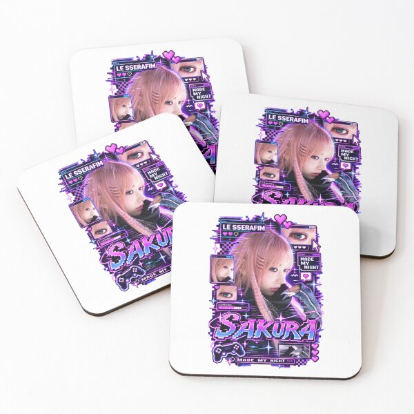 Item preview, LE SSERAFIM Sakura Made My Night Digital Cyberpunk Goods designed and sold by Valereekmerch.