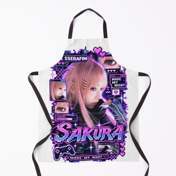 Item preview, LE SSERAFIM Sakura Made My Night Digital Cyberpunk Goods designed and sold by Valereekmerch.
