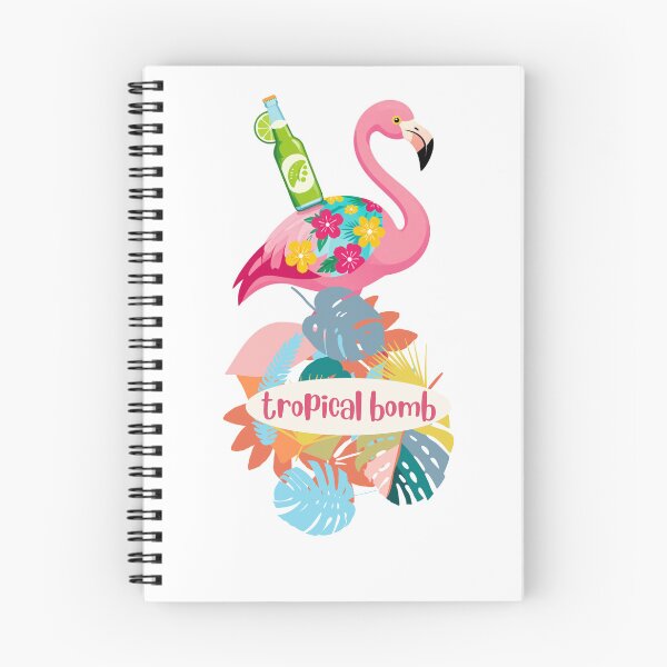 Item preview, Cute Pink Flamingo Tropical Beer Bottle Drink designed and sold by cooljude.