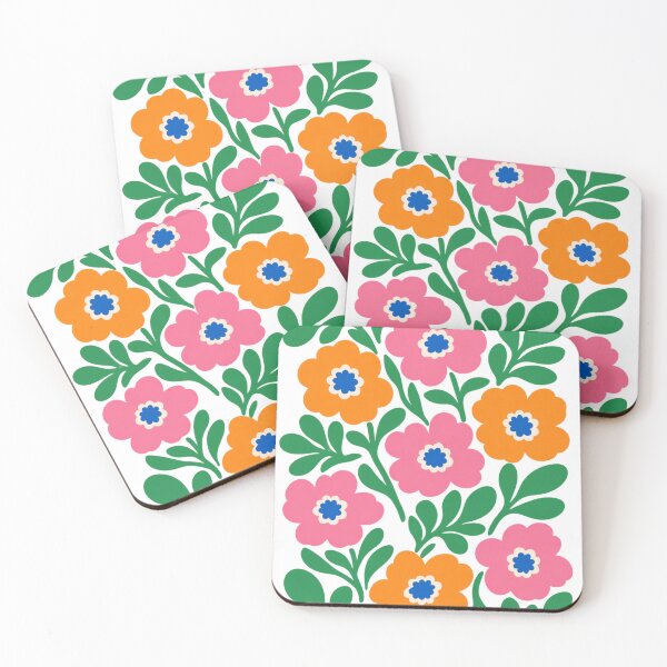 Item preview, Minimalist Vibrant flowers and leaves designed and sold by Christina Sagala.