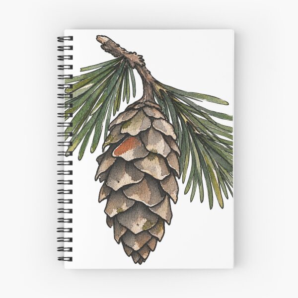 Item preview, Watercolor Pine Cone on a Hanging Pine Sprig designed and sold by Jessie's Palette.
