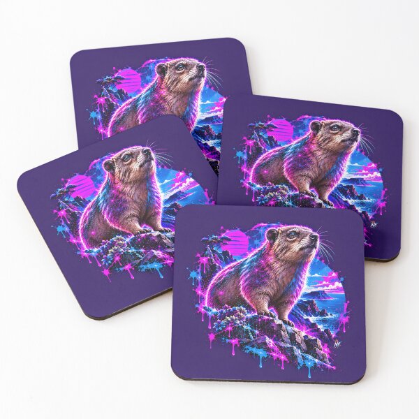 Item preview, Curious Rock Hyrax Overlooking Coastal Cliffs designed and sold by srangiem-cc.