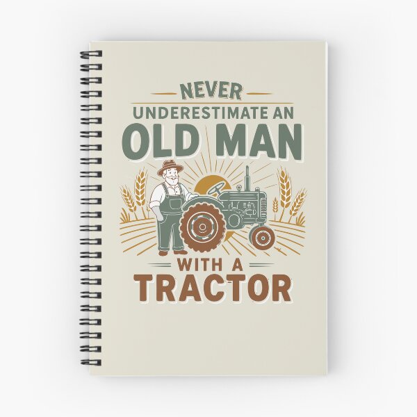 Item preview, Never Underestimate an Old Man with a Tractor – Farming dad  designed and sold by Colorfulman.