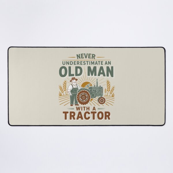 Item preview, Never Underestimate an Old Man with a Tractor – Farming dad  designed and sold by Colorfulman.