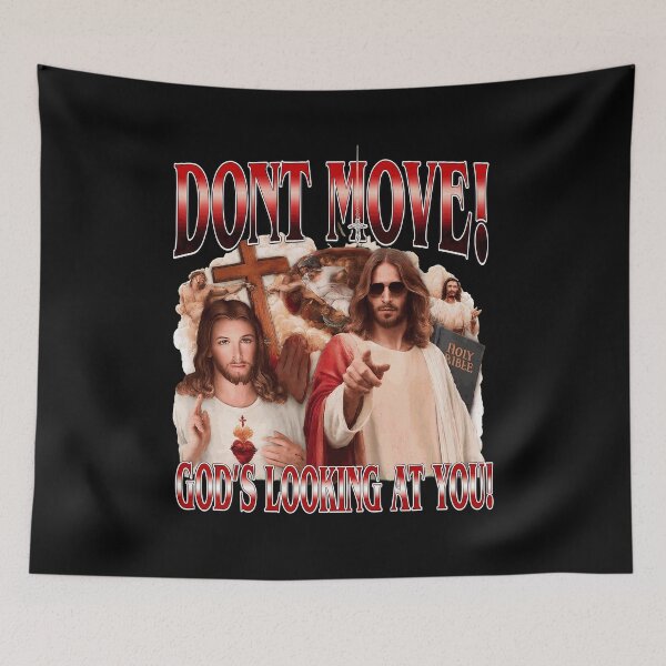 Item preview, Divine Oversight Funny Jesus Graphic  designed and sold by anAubry01.