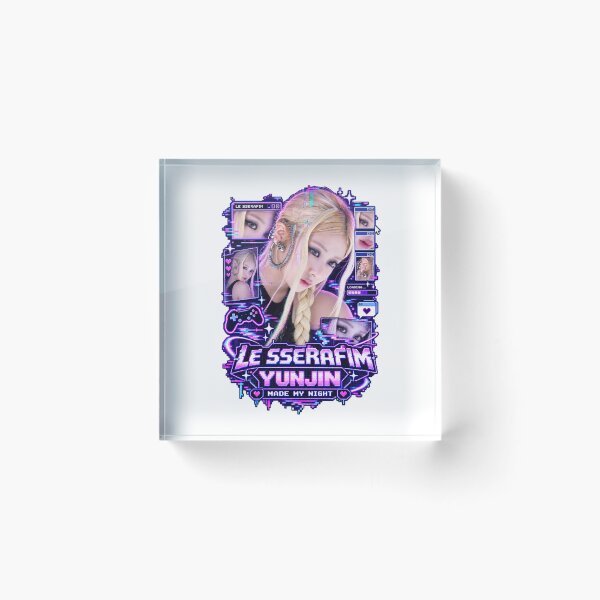 Item preview, LE SSERAFIM Yunjin Made My Night Cyberpunk Aesthetic Merch designed and sold by Valereekmerch.