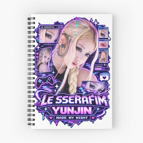 Item preview, LE SSERAFIM Yunjin Made My Night Cyberpunk Aesthetic Merch designed and sold by Valereekmerch.