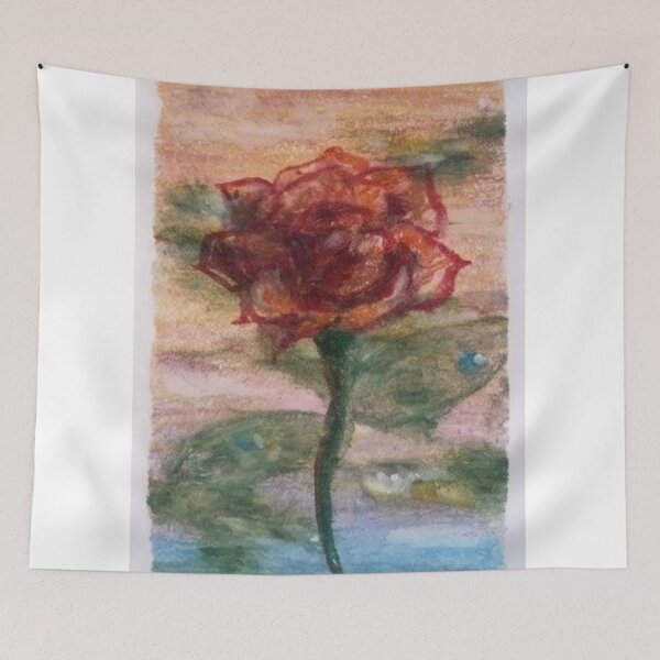 Item preview, Sunset Rose - Hand-Painted Floral Illustration designed and sold by MOE'S LITTLE GALLERY.