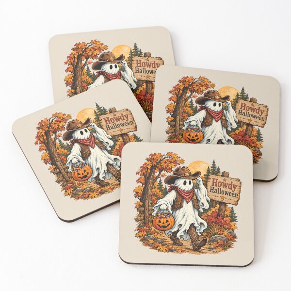 Item preview, Trick or Treat Ghost Cowboy Halloween Western designed and sold by MythicCotton.