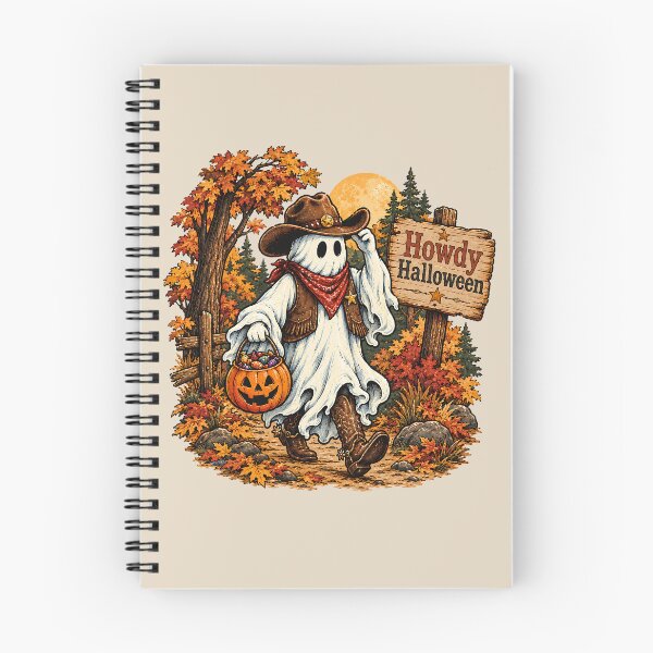 Item preview, Trick or Treat Ghost Cowboy Halloween Western designed and sold by MythicCotton.