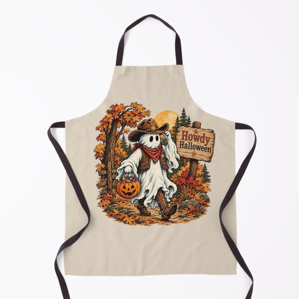 Item preview, Trick or Treat Ghost Cowboy Halloween Western designed and sold by MythicCotton.