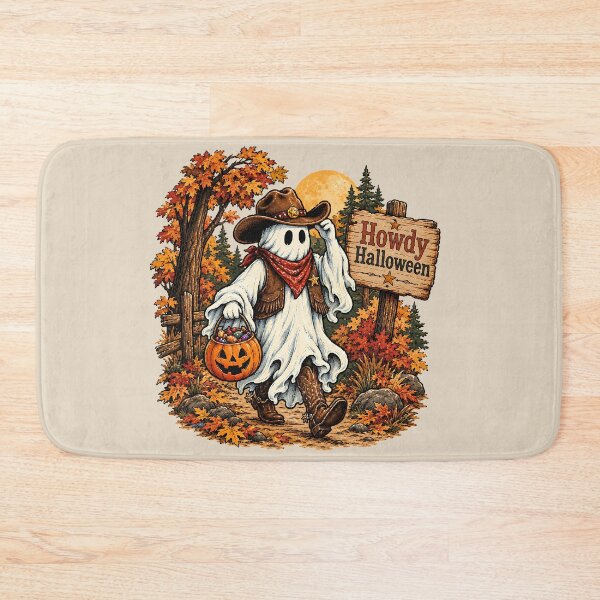 Item preview, Trick or Treat Ghost Cowboy Halloween Western designed and sold by MythicCotton.