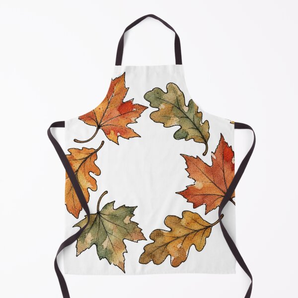Item preview, Autumn Leaves Swirling in a Watercolor Ring designed and sold by Jessie's Palette.
