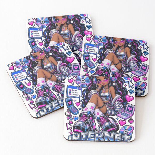 Item preview, Internet Princess Y2K Cybercore Retro Tech Girl designed and sold by EssentialsWear.