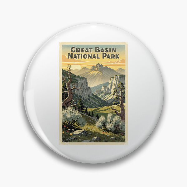 Item preview, Great Basin National Park Vintage Travel Art designed and sold by Teelogic.