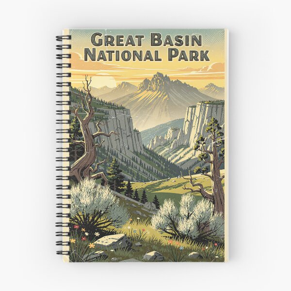 Item preview, Great Basin National Park Vintage Travel Art designed and sold by Teelogic.
