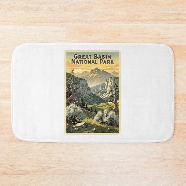 Item preview, Great Basin National Park Vintage Travel Art designed and sold by Teelogic.