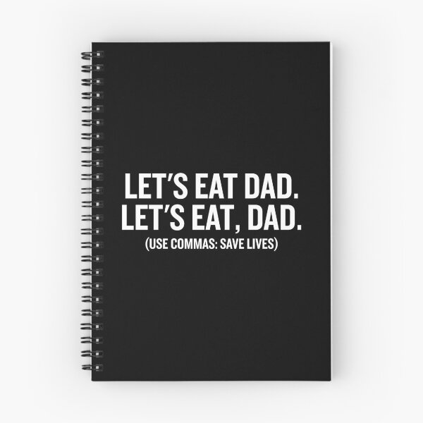 Item preview, Let's Eat Dad, Commas Save Lives - Funny Grammar Joke Punctuation designed and sold by agniaxelvano.