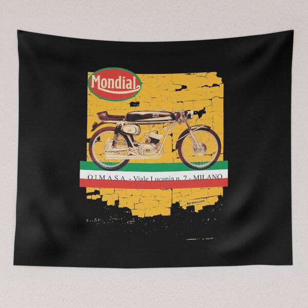 Item preview,  Italian Motorcycle Mondial Milano Art designed and sold by CHRIRAWFORD1.