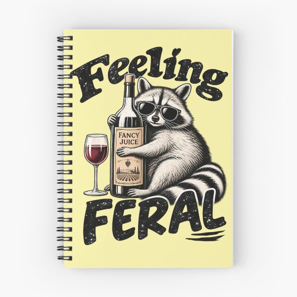 Item preview, Feeling Feral, Funny Raccoon Meme designed and sold by Eddiepublic.