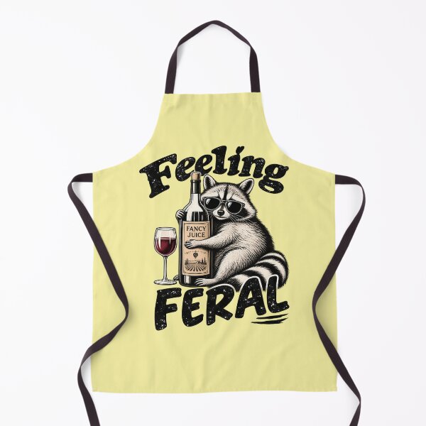 Item preview, Feeling Feral, Funny Raccoon Meme designed and sold by Eddiepublic.
