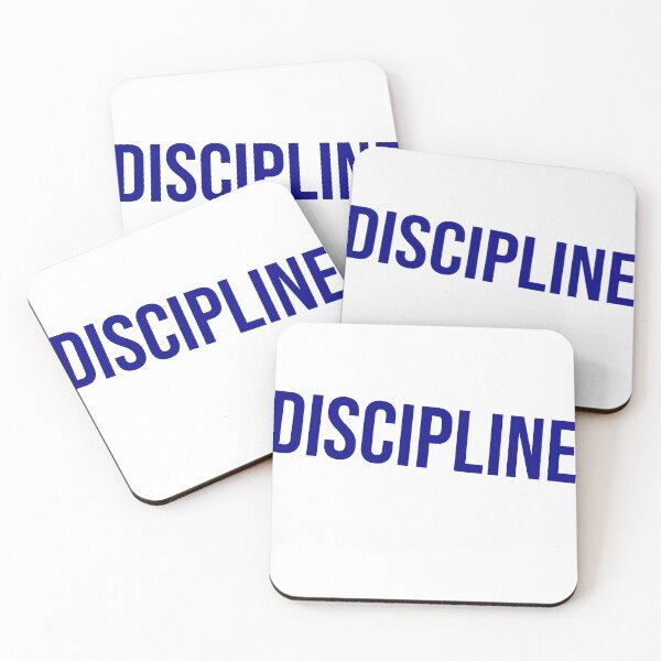 Item preview, Discipline - Bold Motivational Gym Typography designed and sold by MA-Apparel.