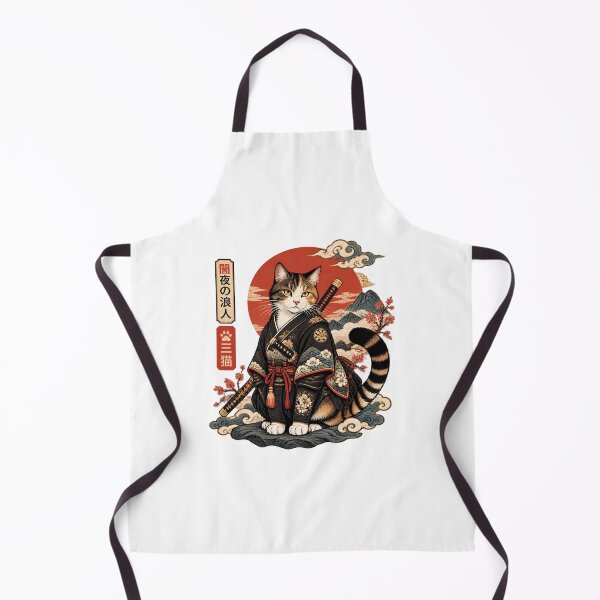 Item preview, Ronin Cat Illustration Inspired by Samurai Culture and Japanese Art designed and sold by tracktech.