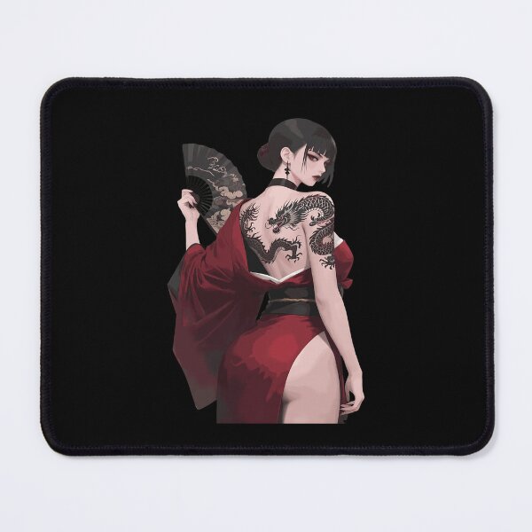 Item preview, Dragon Tattoo Kimono Girl Anime Art designed and sold by Tattiana02ac.