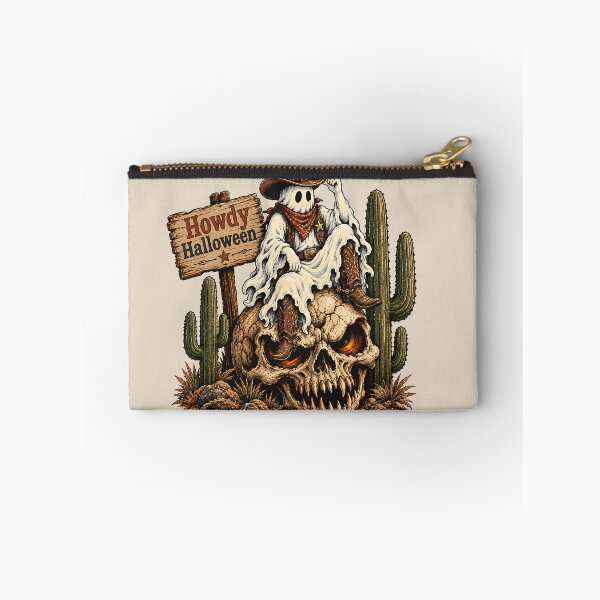 Item preview, Howdy Halloween Western Ghost Cowboy Giant Skull designed and sold by MythicCotton.