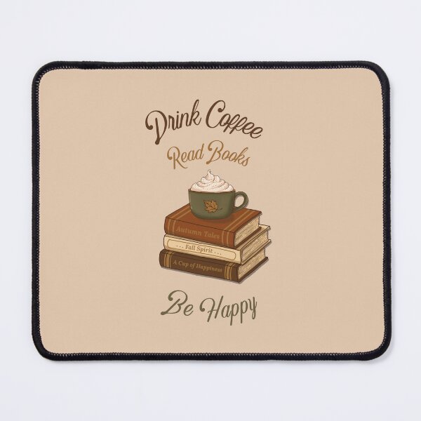 Item preview, A Cup of Coffee On a Stack Of Books! designed and sold by Hello-Cuties.