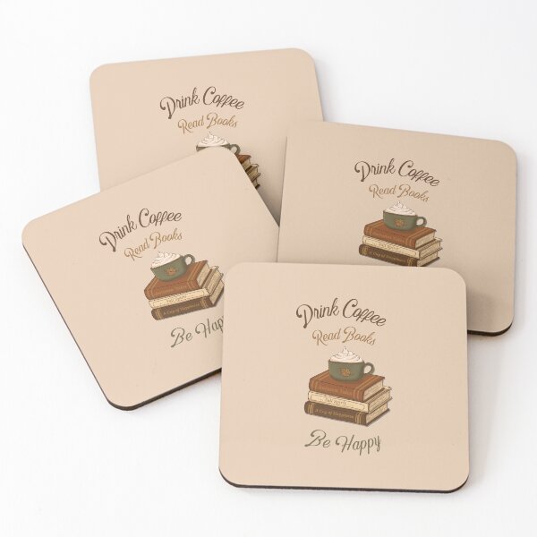 Item preview, A Cup of Coffee On a Stack Of Books!  designed and sold by Hello-Cuties.