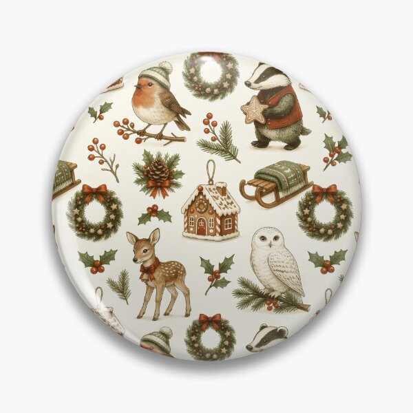 Item preview, Winter woodland animals and festive Christmas designed and sold by Steele-Art.