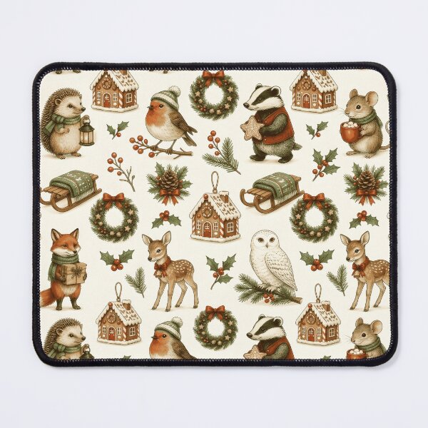 Item preview, Winter woodland animals and festive Christmas designed and sold by Steele-Art.