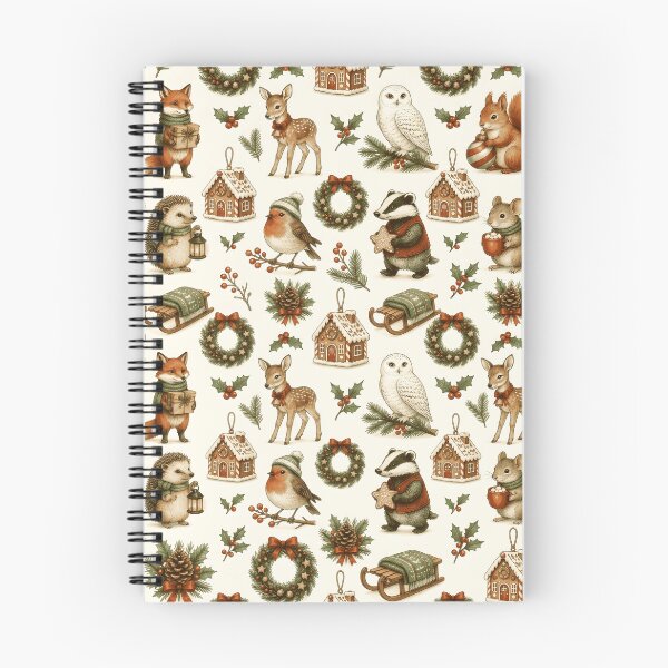 Item preview, Winter woodland animals and festive Christmas designed and sold by Steele-Art.