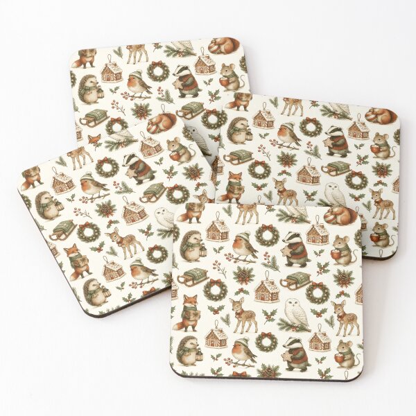 Item preview, Winter woodland animals and festive Christmas designed and sold by Steele-Art.